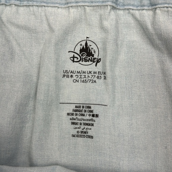 Disney parks Cinderella themed denim skirt with patches size medium - Picture 5 of 6